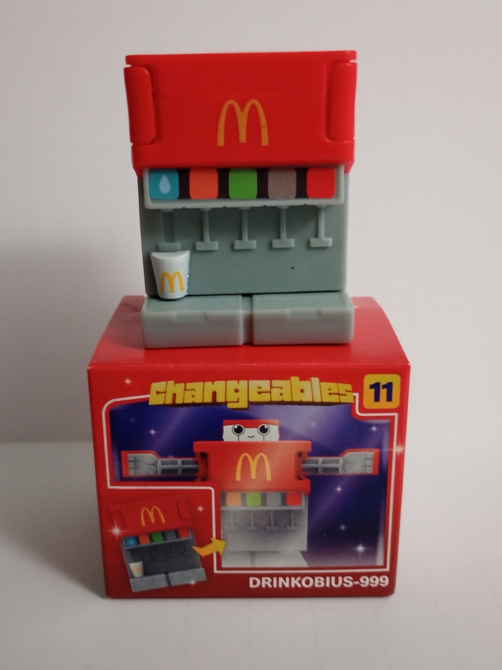 McDonald's Changeables Happy Meal Toy #11 Drinkobious 999 2026